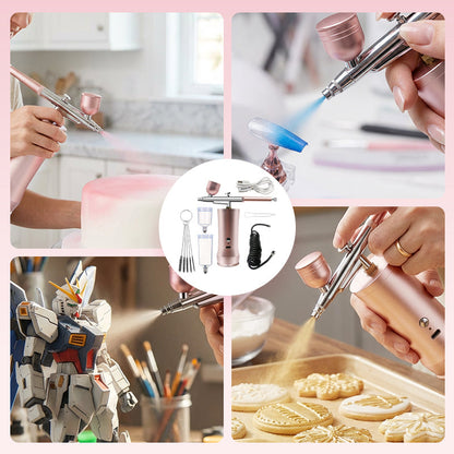 📢📢50%  OFF !! ⏰🎨 Three pressure settings + wireless freedom! Professional-grade airbrush for makeup, nail art, and modeling—all in one device! ✨