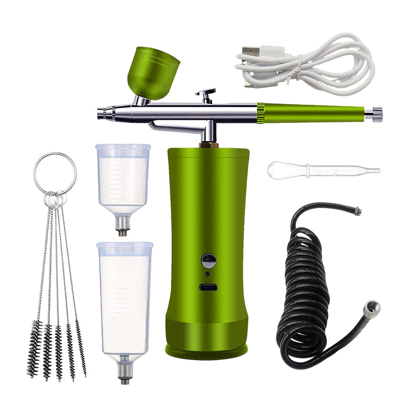 📢📢50%  OFF !! ⏰🎨 Three pressure settings + wireless freedom! Professional-grade airbrush for makeup, nail art, and modeling—all in one device! ✨