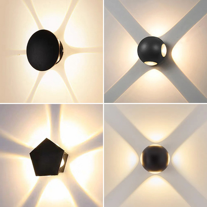 🔥Limited-time offer-Modern LED Wall Sconce with Geometric Light Effect