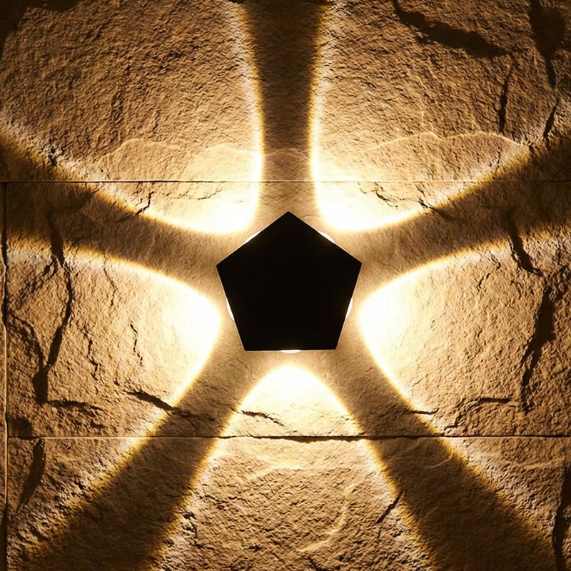🔥Limited-time offer-Modern LED Wall Sconce with Geometric Light Effect