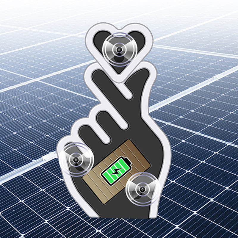 📢📢50%  OFF !! ⏰Solar-Powered Finger Heart LED Car Light