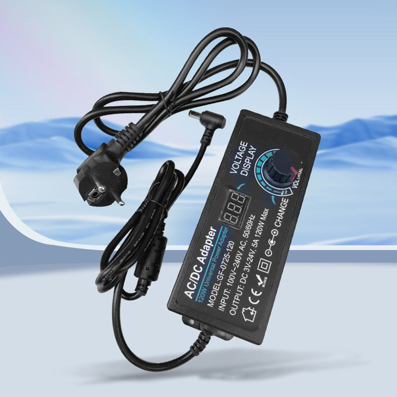 📢📢50% OFF !!!⏰Adjustable 3V-24V 3A Universal AC/DC Power Adapter