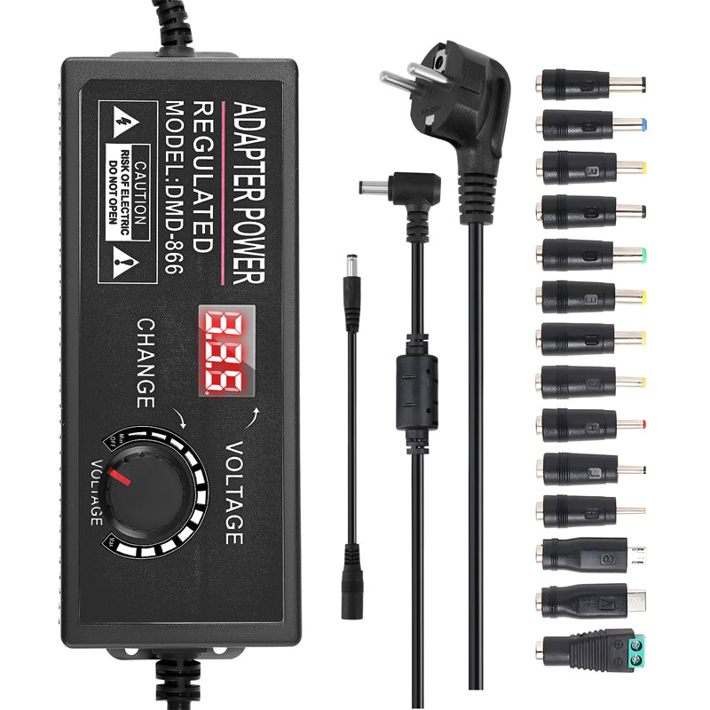 📢📢50% OFF !!!⏰Adjustable 3V-24V 3A Universal AC/DC Power Adapter