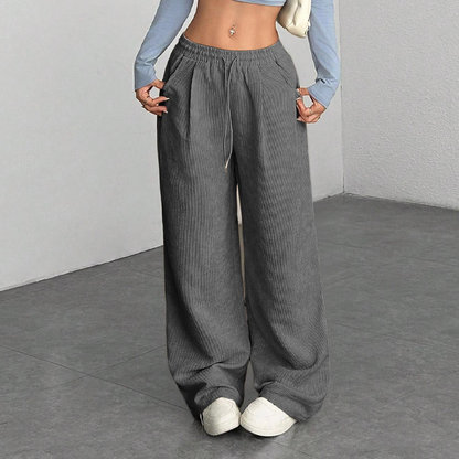 📢📢50%  OFF !!!⏰Casual Loose Fit Corduroy Trousers for Women
