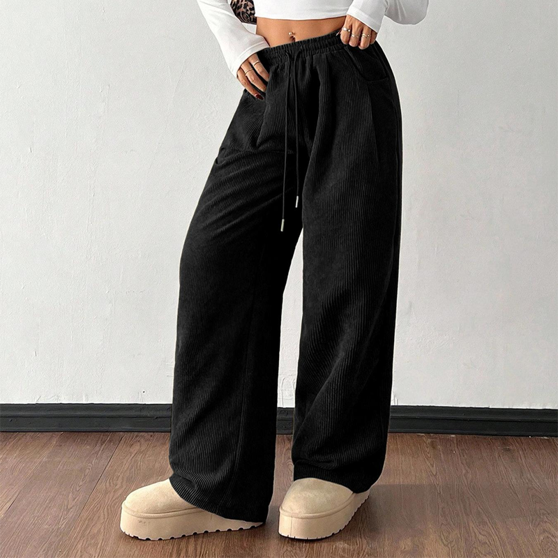 📢📢50%  OFF !!!⏰Casual Loose Fit Corduroy Trousers for Women