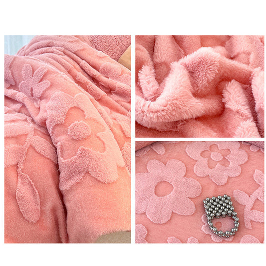 📢📢60%  OFF !! ⏰Double-Layer Plush Jacquard Blanket