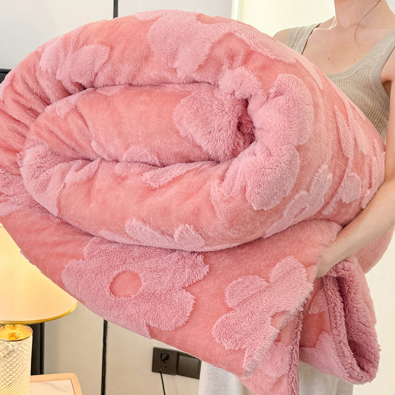 📢📢60%  OFF !! ⏰Double-Layer Plush Jacquard Blanket