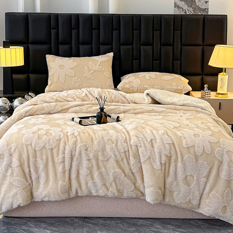 📢📢60%  OFF !! ⏰Double-Layer Plush Jacquard Blanket