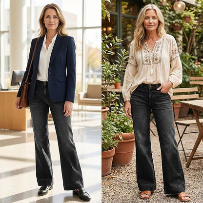 📢📢50%  OFF !! ⏰Women's Retro Flare Jeans with Pockets