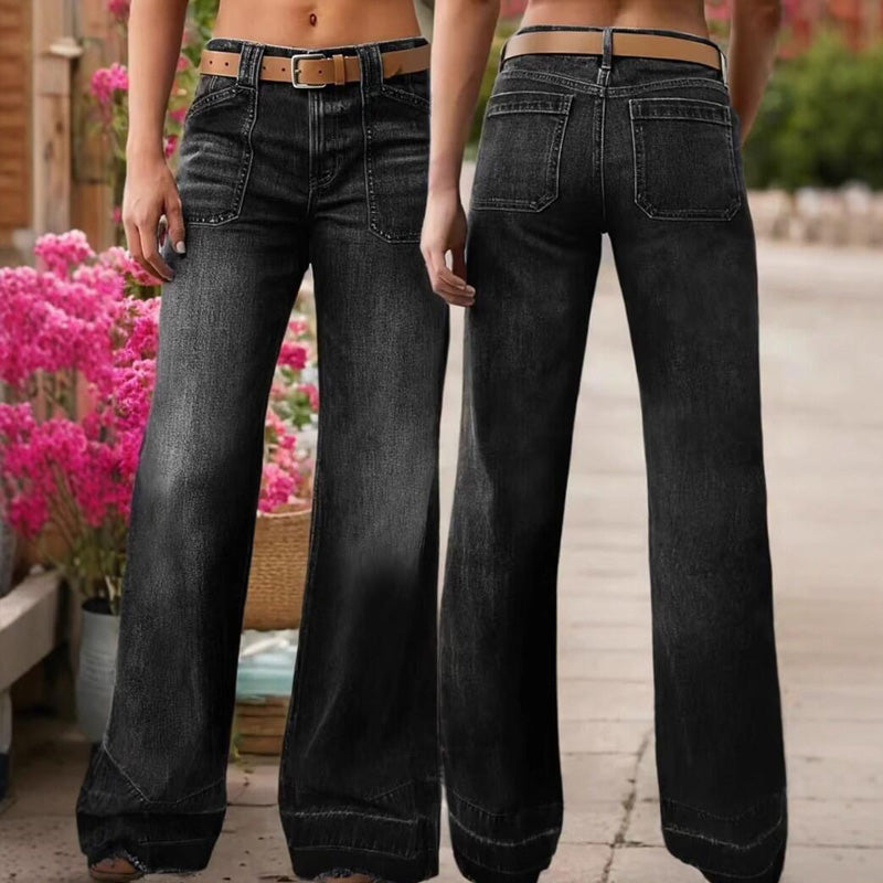 📢📢50%  OFF !! ⏰Women's Retro Flare Jeans with Pockets