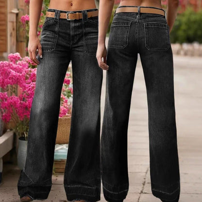 📢📢50%  OFF !! ⏰Women's Retro Flare Jeans with Pockets