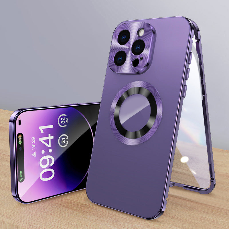Magnetic Full Body Metal Case with Screen Protector for 17 Series