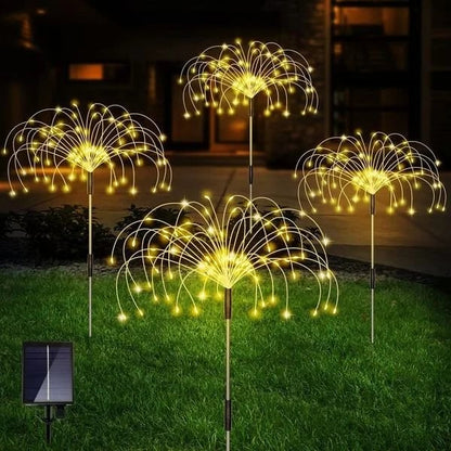 📢📢50% OFF !!!⏰Waterproof Solar Garden Fireworks Lamp