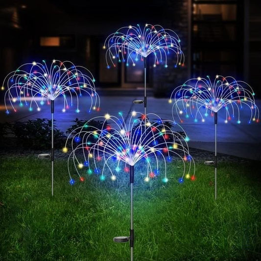 📢📢50% OFF !!!⏰Waterproof Solar Garden Fireworks Lamp