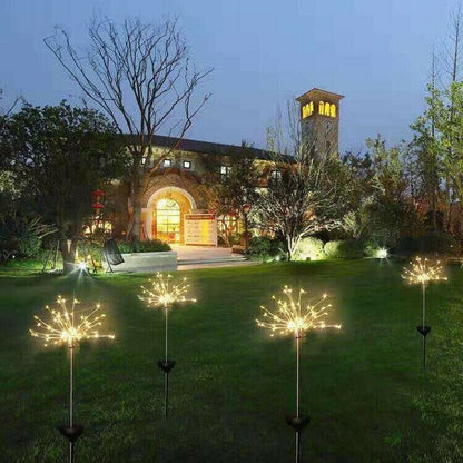 📢📢50% OFF !!!⏰Waterproof Solar Garden Fireworks Lamp