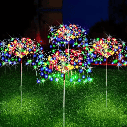 📢📢50% OFF !!!⏰Waterproof Solar Garden Fireworks Lamp