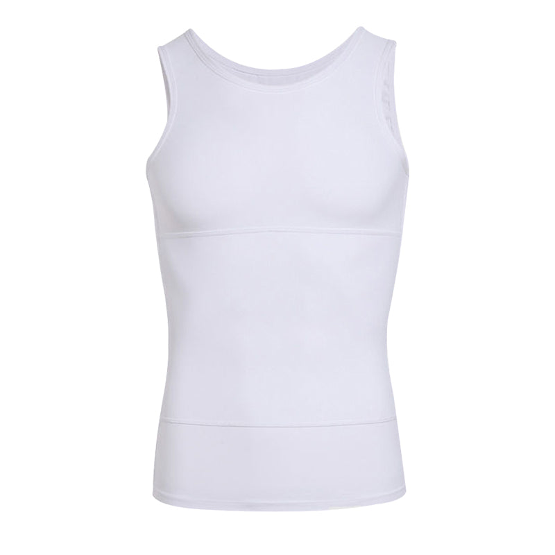 📢📢50% OFF!!⏰Men's Solid Slimming Abdominal Control Vest