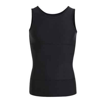 📢📢50% OFF!!⏰Men's Solid Slimming Abdominal Control Vest