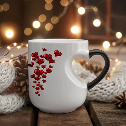 📢📢60%  OFF !!⏰Color Changing Heart Handle Ceramic Mug for Valentine's Day