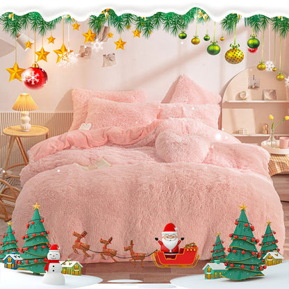 📢📢50%  OFF !! ⏰[winter gift]Winter Warm Plush Bedding 4-Piece Set
