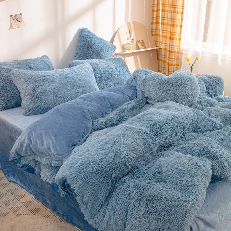 📢📢50%  OFF !! ⏰[winter gift]Winter Warm Plush Bedding 4-Piece Set