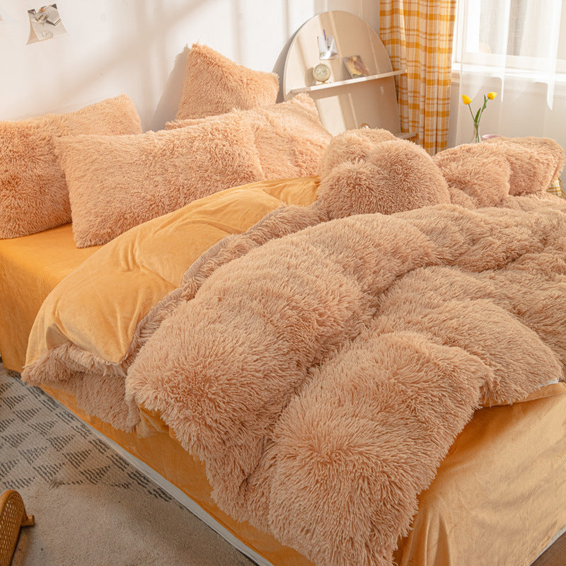 📢📢50%  OFF !! ⏰[winter gift]Winter Warm Plush Bedding 4-Piece Set