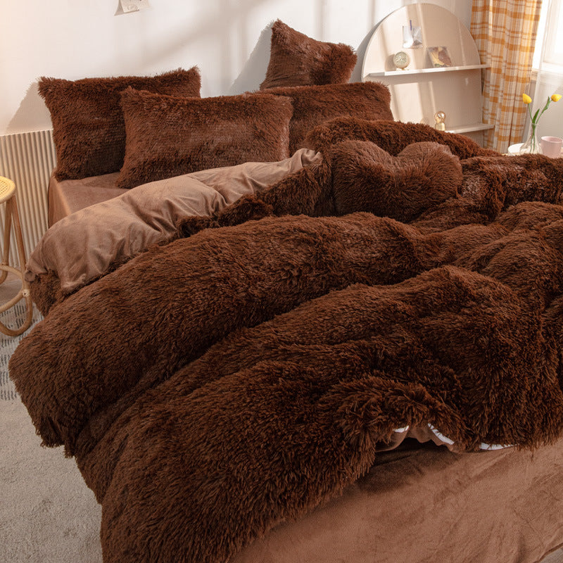 📢📢50%  OFF !! ⏰[winter gift]Winter Warm Plush Bedding 4-Piece Set