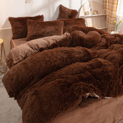 📢📢50%  OFF !! ⏰[winter gift]Winter Warm Plush Bedding 4-Piece Set