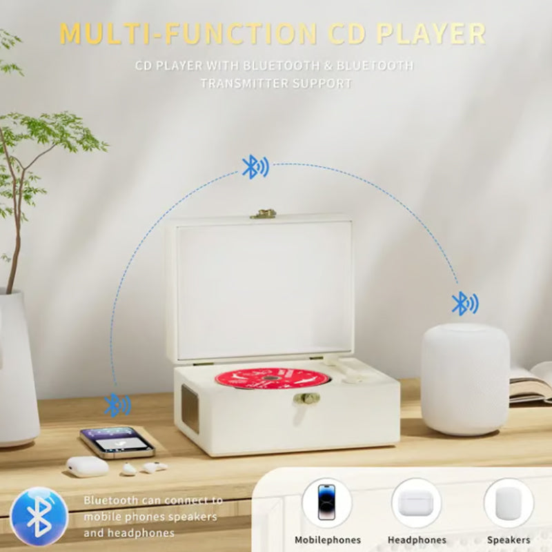 📢📢50% OFF !!!⏰Rechargeable CD Player with Speaker & Bluetooth Transmitter