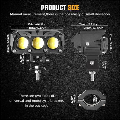 📢📢50% OFF !!!⏰Motorcycle Driving Light LED Auxiliary Light
