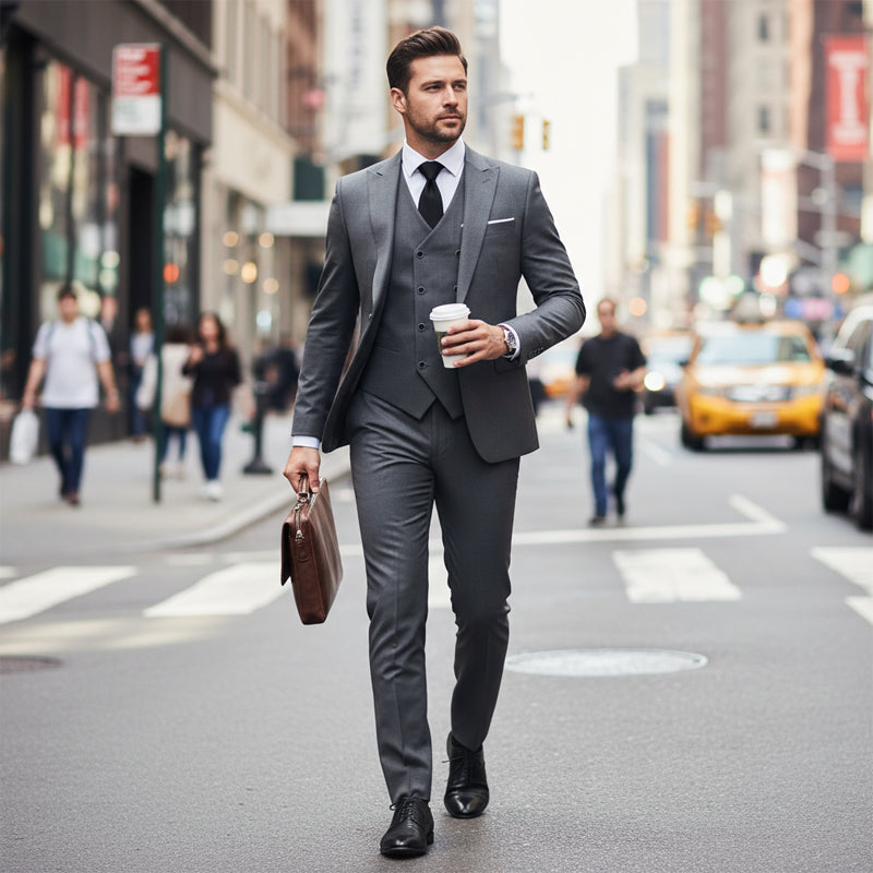 📢📢53% OFF !!!⏰Men's Slim-Fit 3-Piece Suit Set