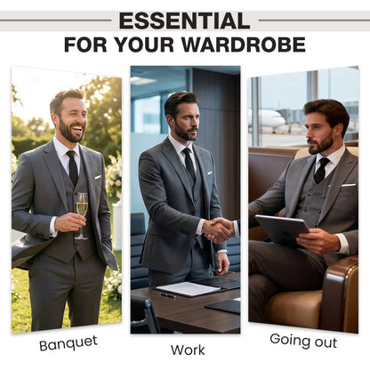 📢📢53% OFF !!!⏰Men's Slim-Fit 3-Piece Suit Set