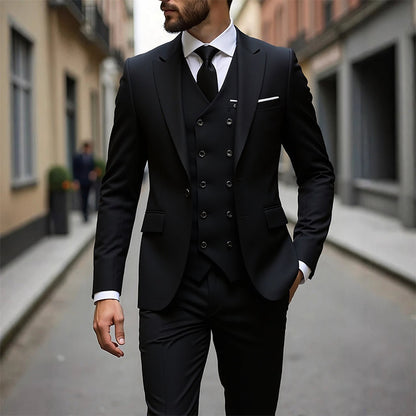 📢📢53% OFF !!!⏰Men's Slim-Fit 3-Piece Suit Set