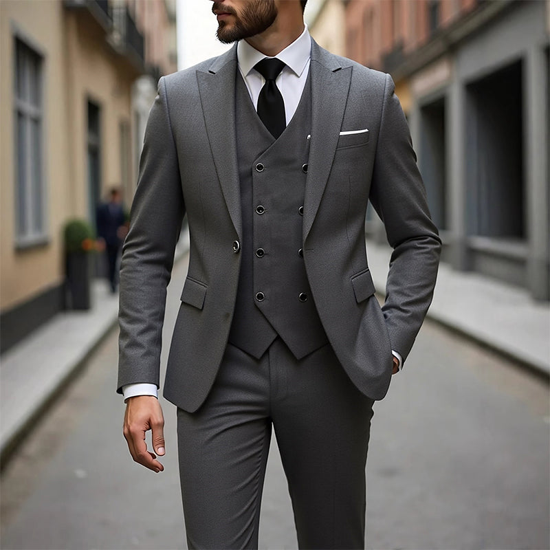 📢📢53% OFF !!!⏰Men's Slim-Fit 3-Piece Suit Set