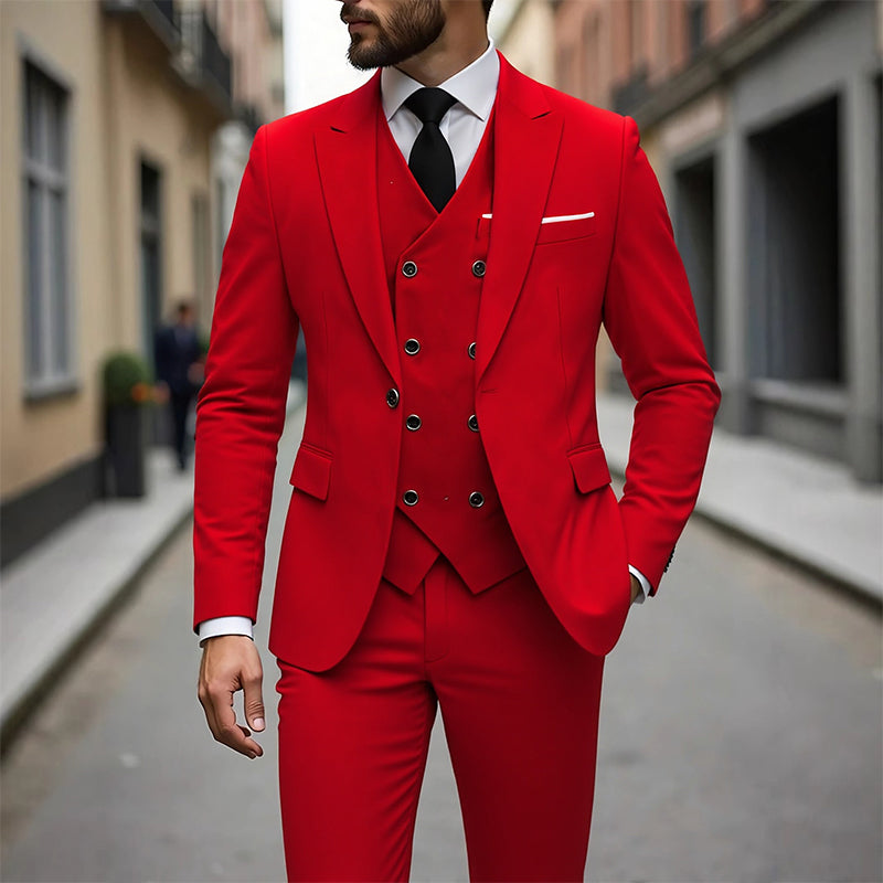 📢📢53% OFF !!!⏰Men's Slim-Fit 3-Piece Suit Set