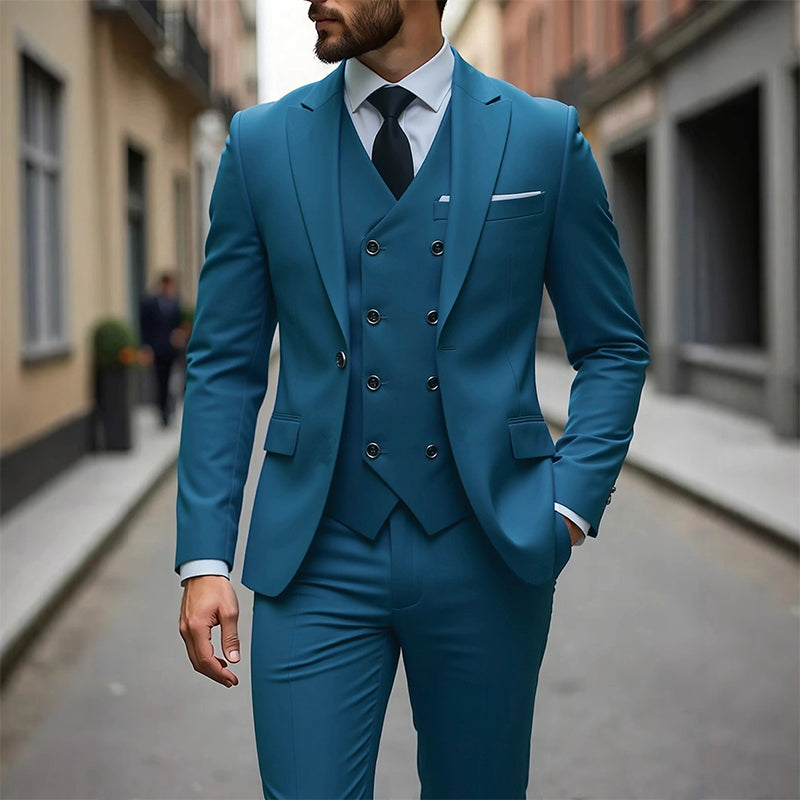 📢📢53% OFF !!!⏰Men's Slim-Fit 3-Piece Suit Set
