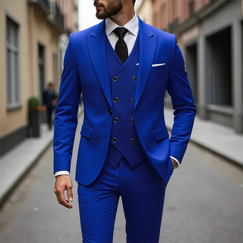 📢📢53% OFF !!!⏰Men's Slim-Fit 3-Piece Suit Set