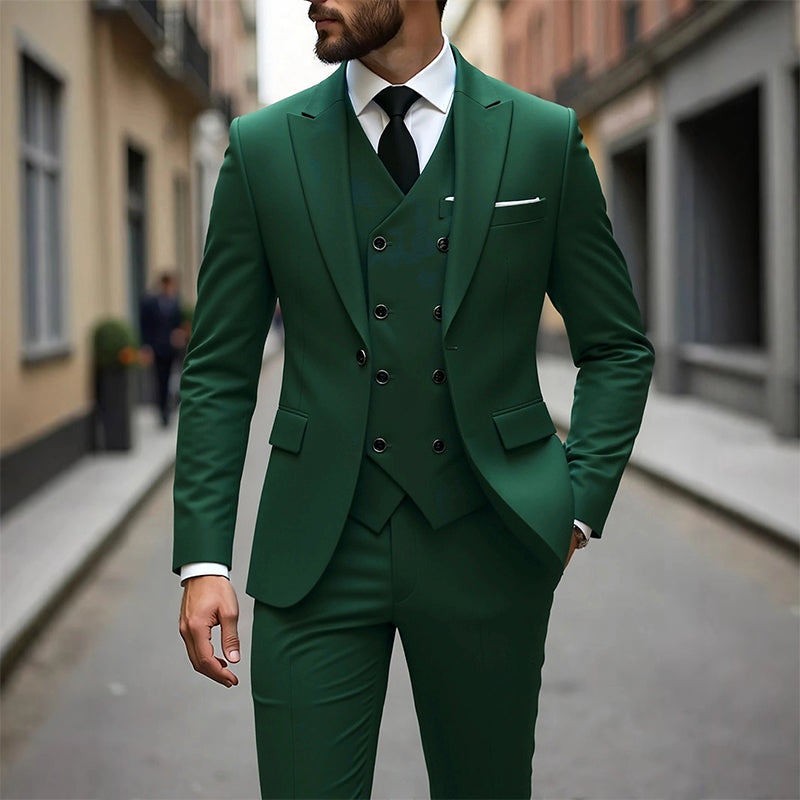 📢📢53% OFF !!!⏰Men's Slim-Fit 3-Piece Suit Set