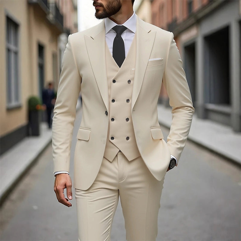 📢📢53% OFF !!!⏰Men's Slim-Fit 3-Piece Suit Set