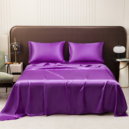 📢📢50% OFF !!!⏰Solid Color Satin Flat Sheet