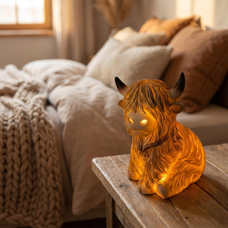 📢📢Big Sale Now On!⏰Cute Highland Cow Night Light