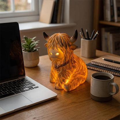 📢📢Big Sale Now On!⏰Cute Highland Cow Night Light