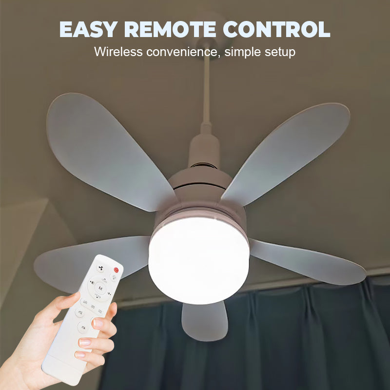 📢📢30% OFF !! ⏰2-in-1 Remote-Controlled Ceiling Fan with LED Light
