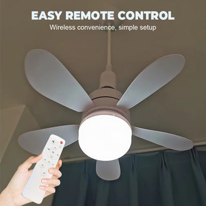 📢📢30% OFF !! ⏰2-in-1 Remote-Controlled Ceiling Fan with LED Light
