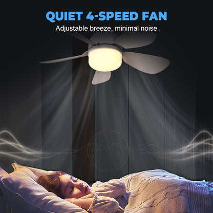 📢📢30% OFF !! ⏰2-in-1 Remote-Controlled Ceiling Fan with LED Light