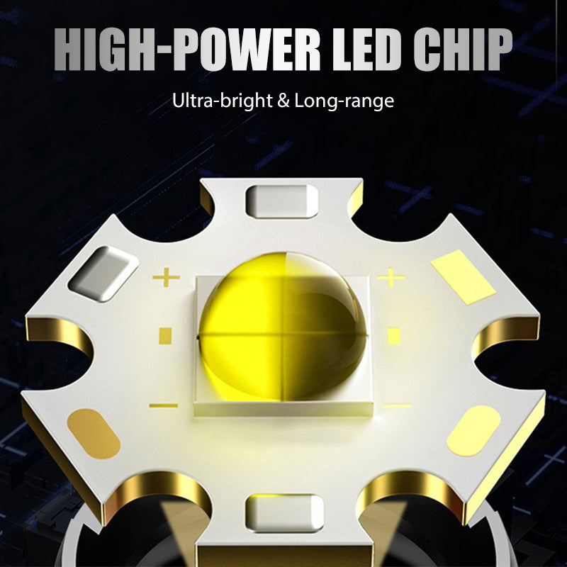 📢📢50% OFF!!⏰Rechargeable P50 LED Flashlight with Adjustable Zoom