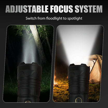 📢📢50% OFF!!⏰Rechargeable P50 LED Flashlight with Adjustable Zoom