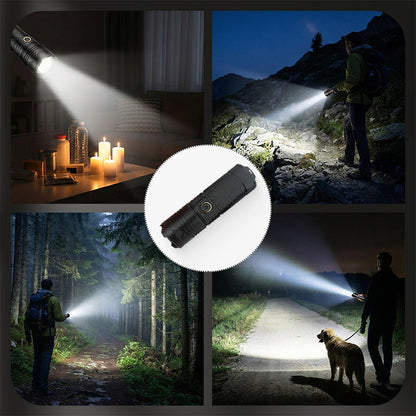 📢📢50% OFF!!⏰Rechargeable P50 LED Flashlight with Adjustable Zoom