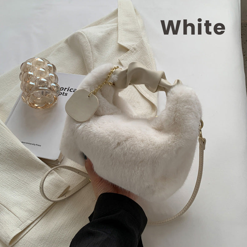 📢📢50% OFF !!!⏰ Best Gift For Her – 2026 Multifunctional Faux Fur Bag, Skin-Friendly & Convertible (Shoulder/Crossbody) 👜