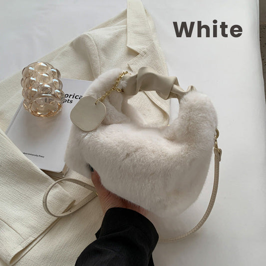 📢📢50% OFF !!!⏰ Best Gift For Her – 2026 Multifunctional Faux Fur Bag, Skin-Friendly & Convertible (Shoulder/Crossbody) 👜